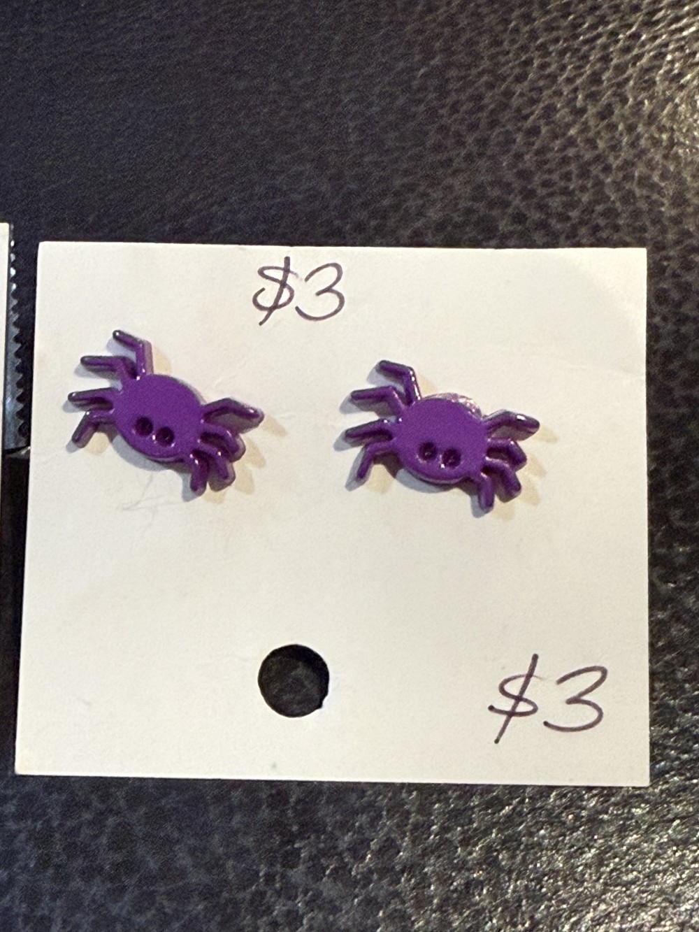Stud Earrings  - Acrylic XS Spider