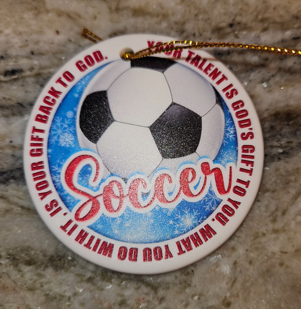 Soccer ornament