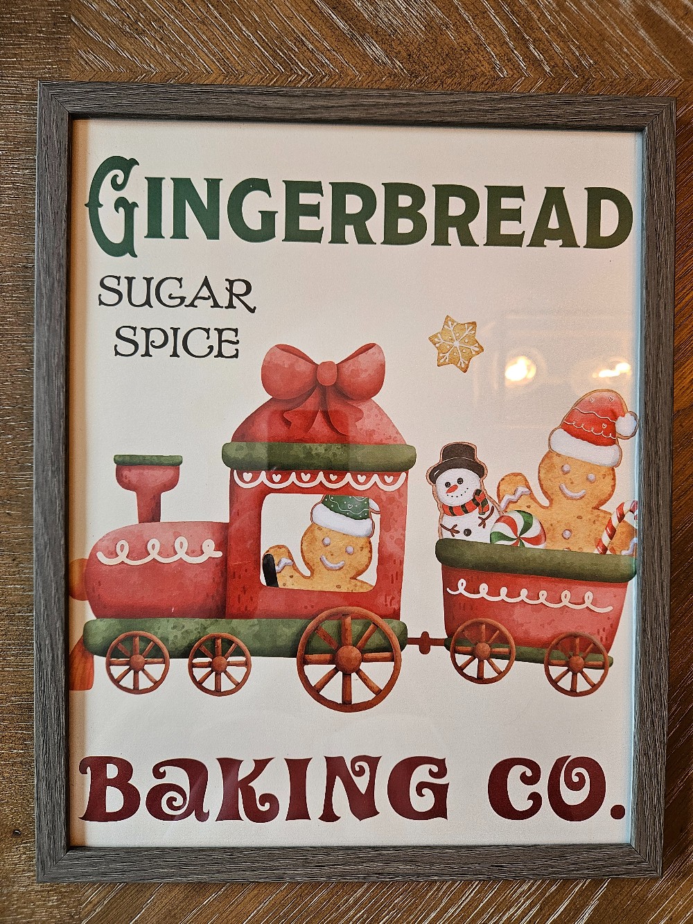 Gingerbread framed picture