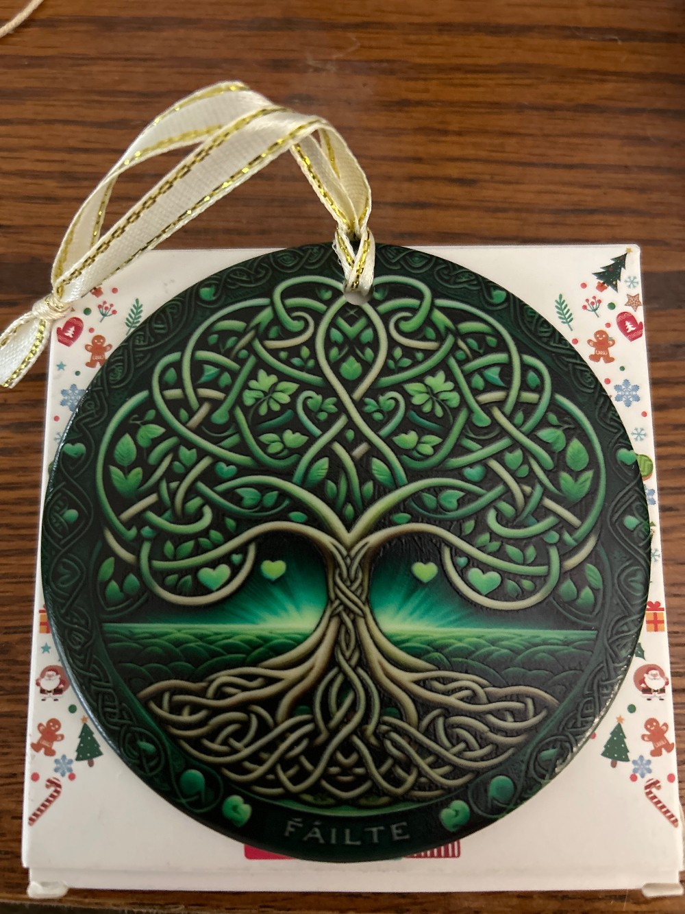 Celtic Tree of Life ornament - Ceramic  New