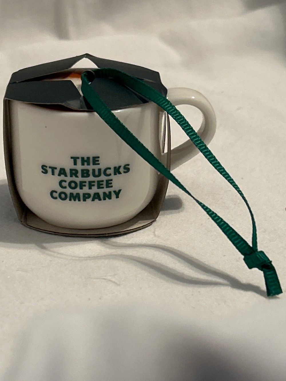 Starbucks Holiday Ceramic Mini Mug Ornament