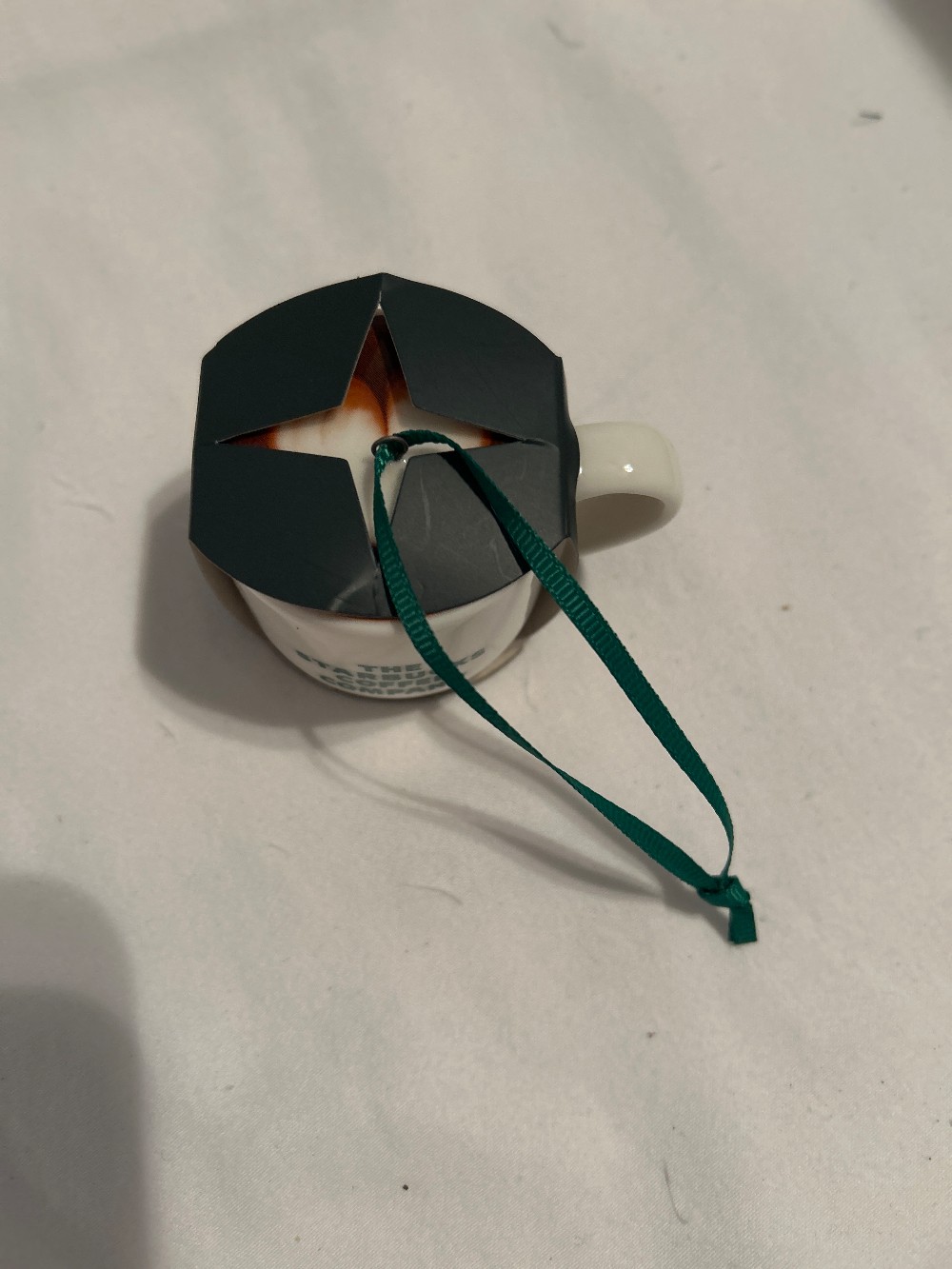 Starbucks Holiday Ceramic Mini Mug Ornament