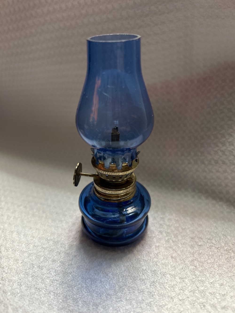 VTG Mini Hurricane Oil Lamp - Cobalt Blue