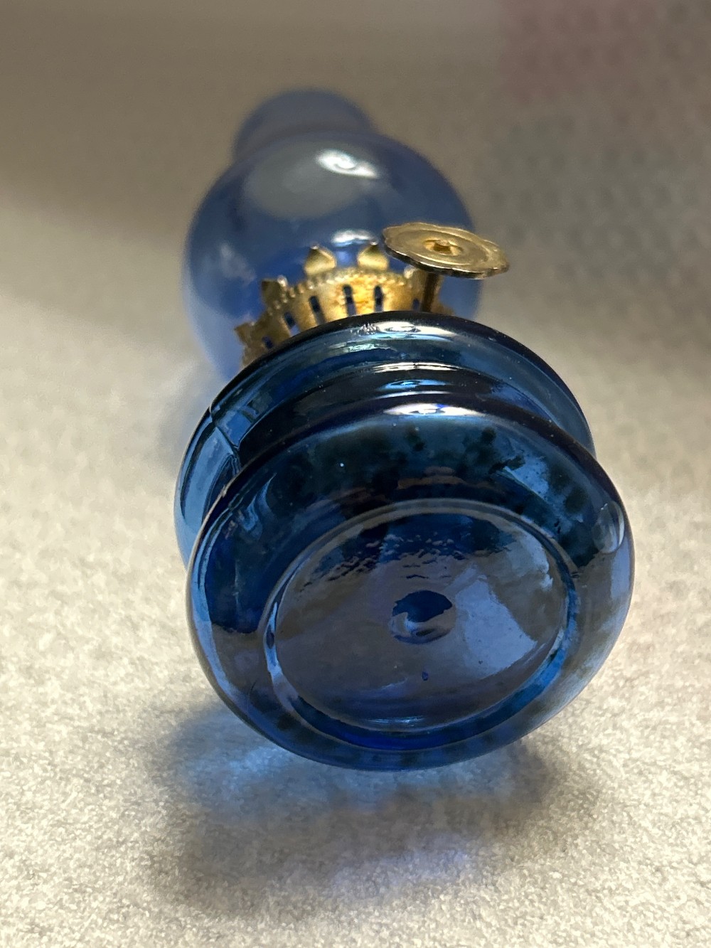 VTG Mini Hurricane Oil Lamp - Cobalt Blue