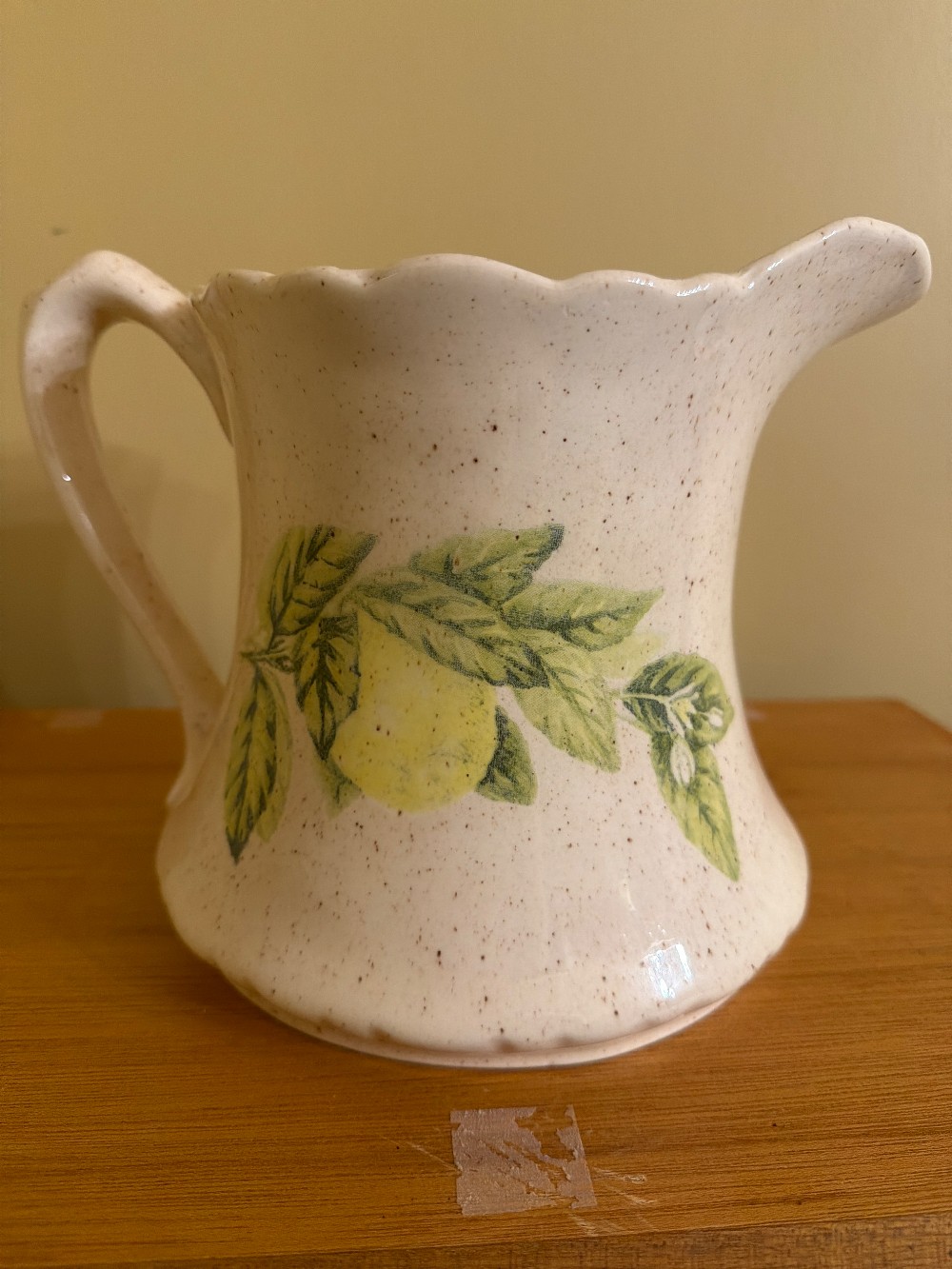 Handpainted Ceramic Lemon Pitcher