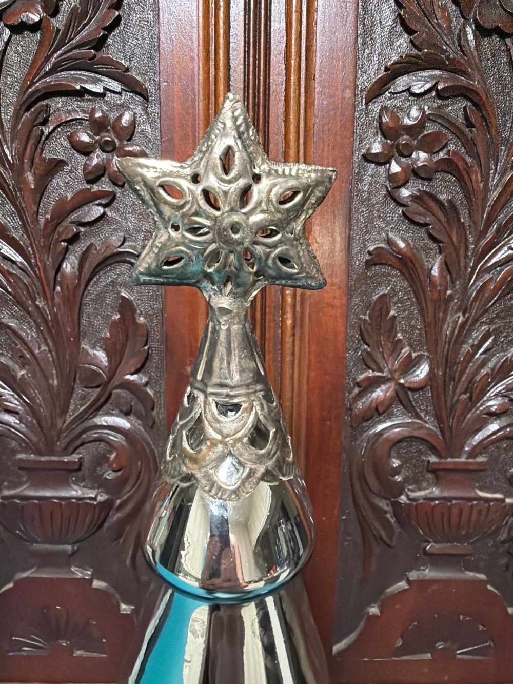 Stacked Silver Glass Tree