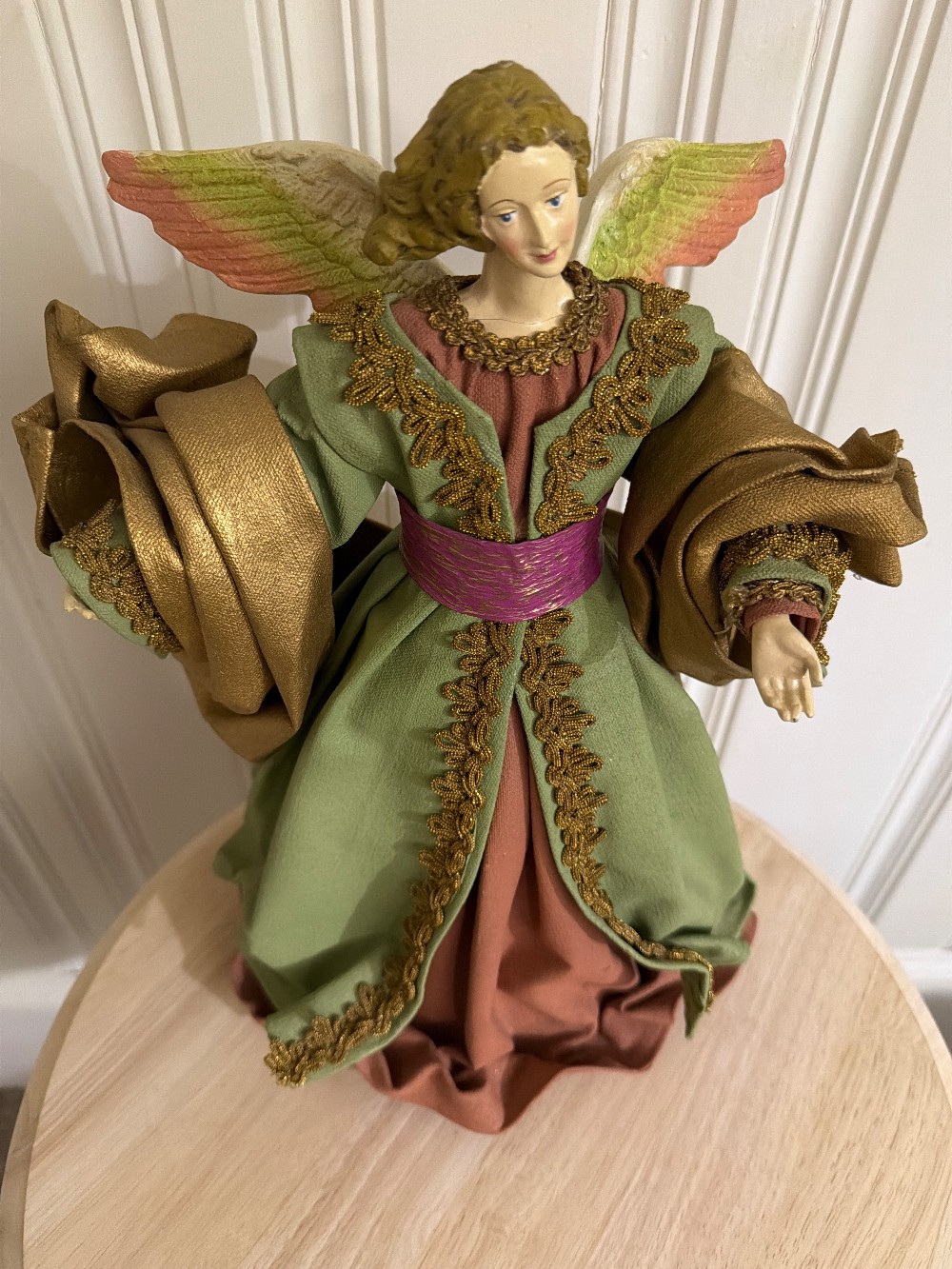 Vintage Christmas Angel Tree Topper
