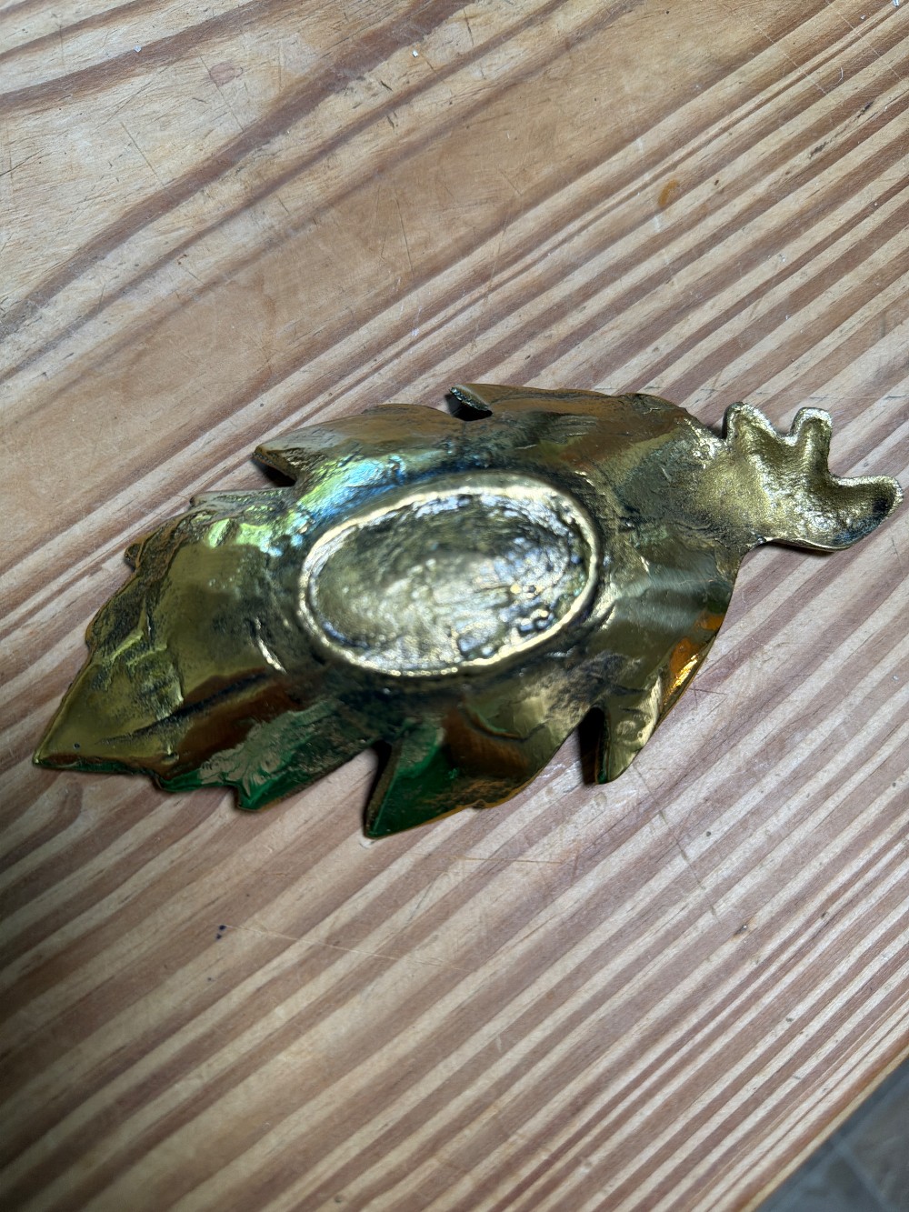 Gold Metal Leaf Dish