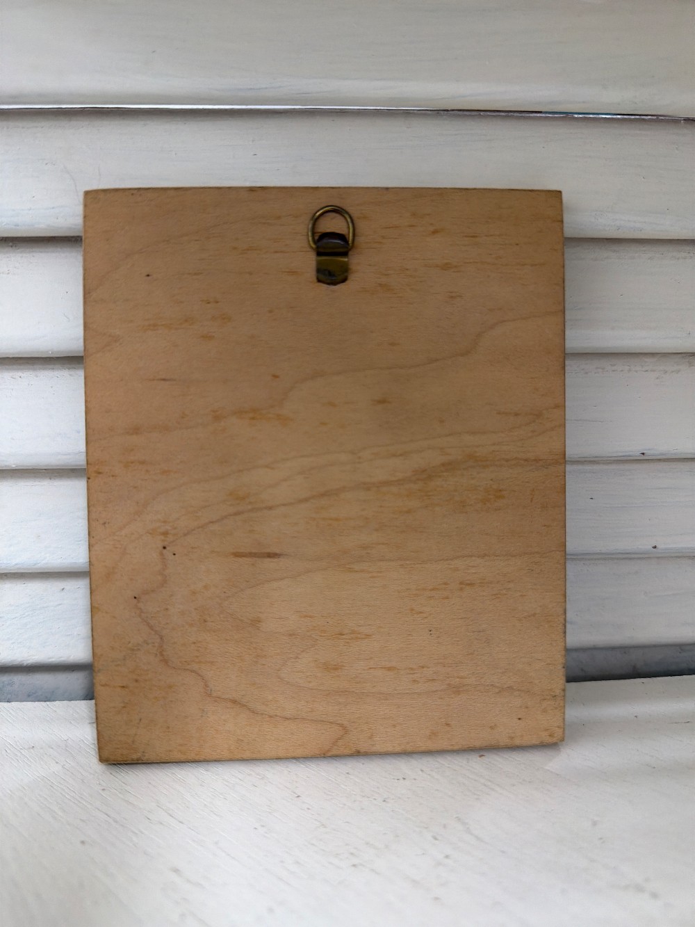 Vintage Poppy on Wood