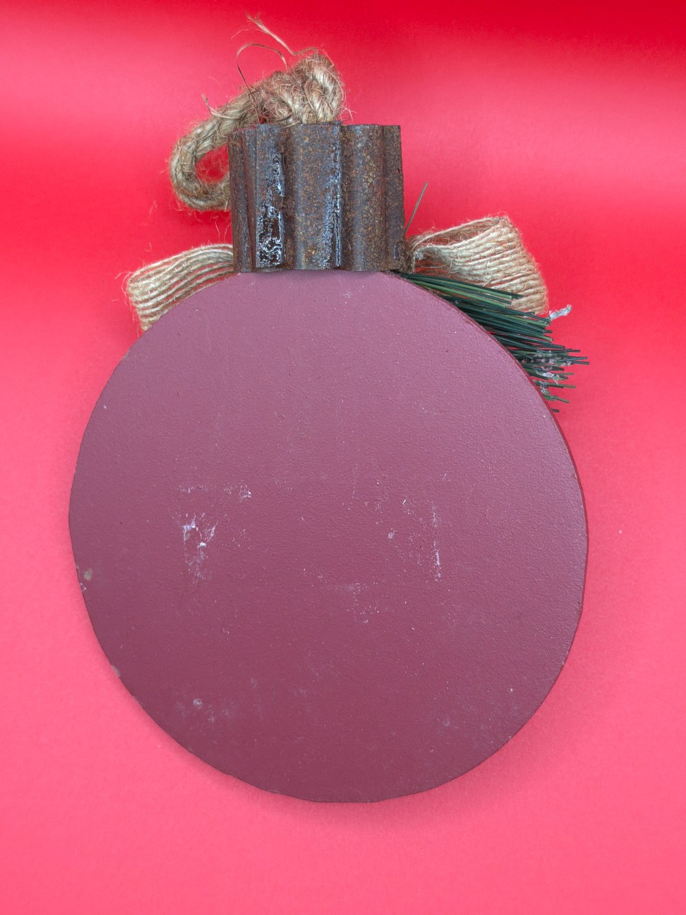 Believe Rustic Christmas Ornament