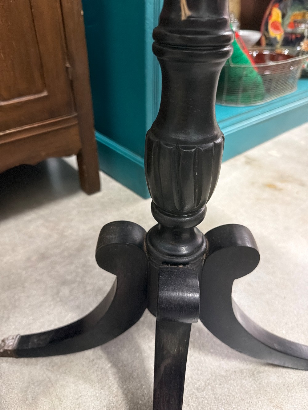 Antique Claw Foot Round Side Table