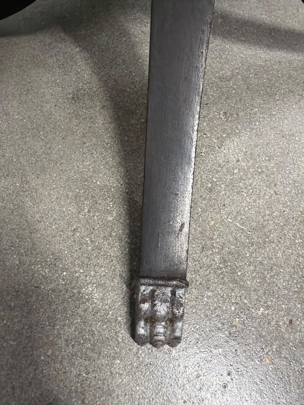 Antique Claw Foot Round Side Table