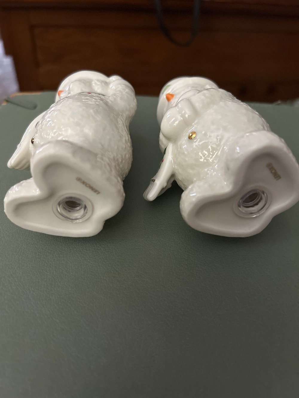 Lenox Happy Holly Days Porcelain Snowman Salt & Pepper Shaker Set | Vintage Christmas Kitchen Table Decor | Holiday Hostess Gift Collection NIB