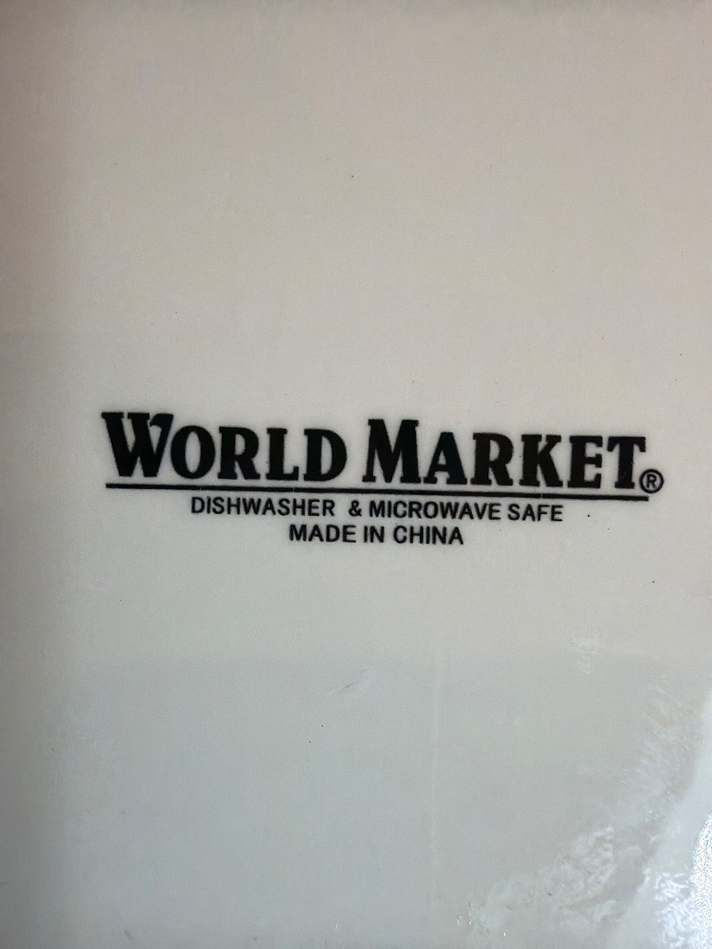 World Market Boy Christmas Decor Plate