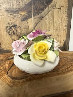 Coalport England Bone China Bowl Flowers