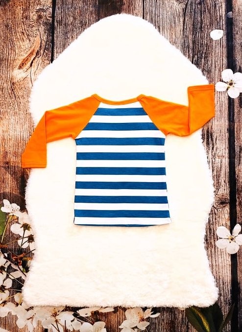 Striped Pumpkin Bunch Shirt