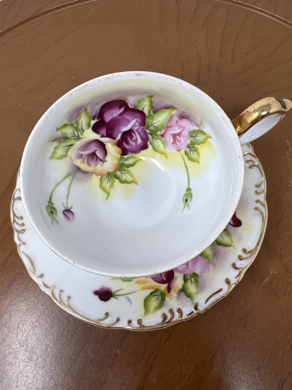 Norcrest Rose Teacup & Saucer
