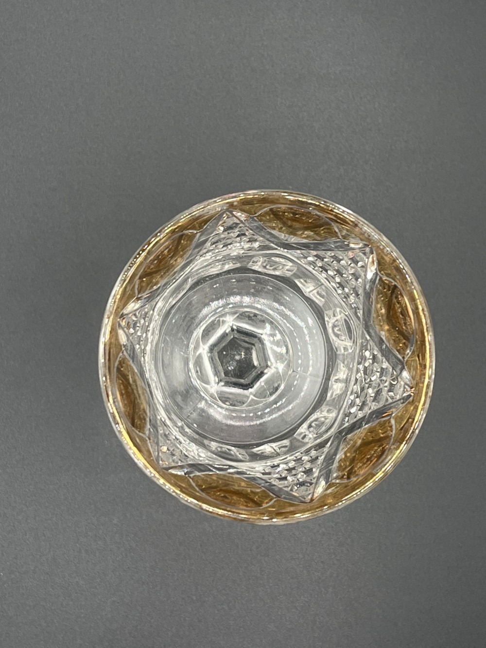 Set of EAPG crystal glasses/pitcher
