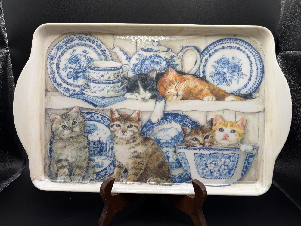 Cottagecore Kitty Melamine Tray