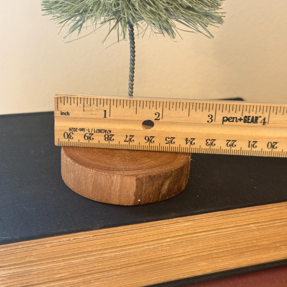Decorative Bottle Brush Tree on Wood Base