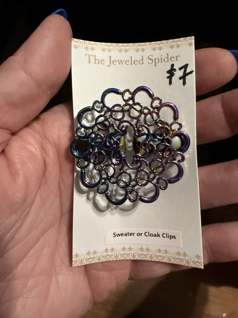 Sweater Clip, Cloak Clip, Dress Clip: Round Loops