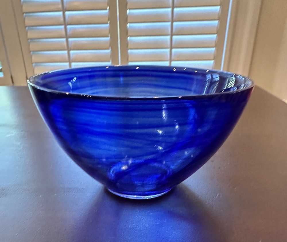 Cobalt Blue Alabaster Glass 6
