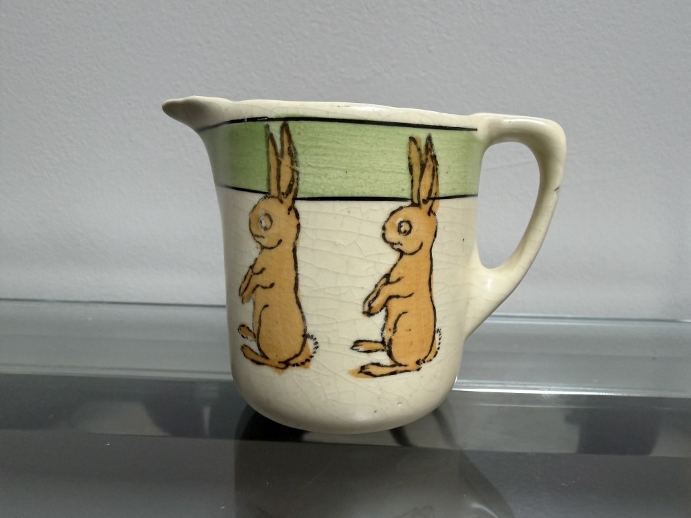 Roseville Pottery 1916 Juvenile Rabbit Creamer