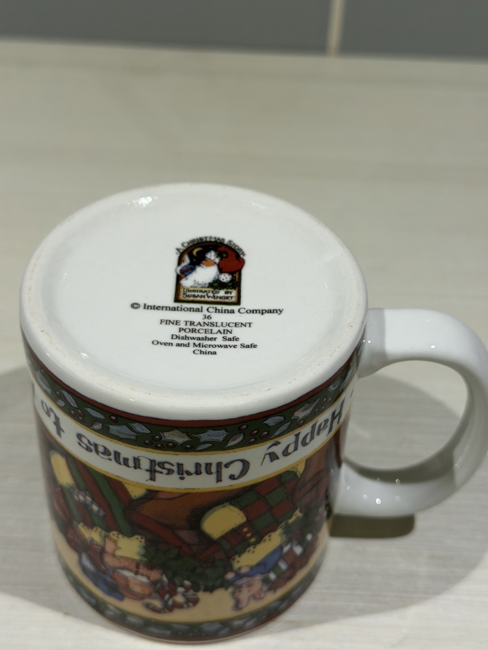 Vintage 1996 Christmas Mug