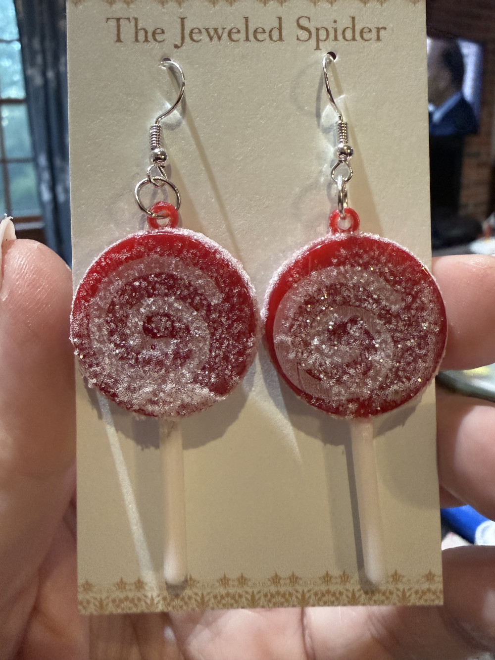 Earrings - Candy, Lolly Pops, Suckers, Red