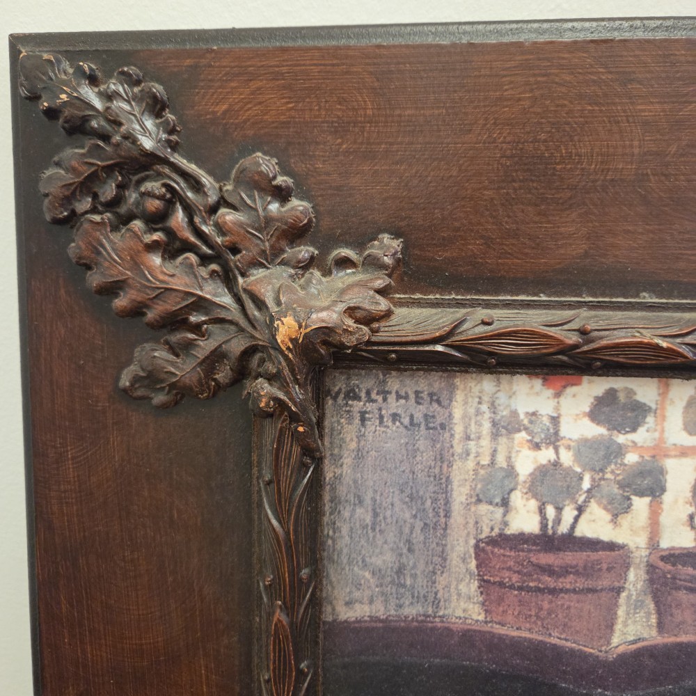 VTG The Fairy Tale by Walter Firle in Ornate Wood Frame