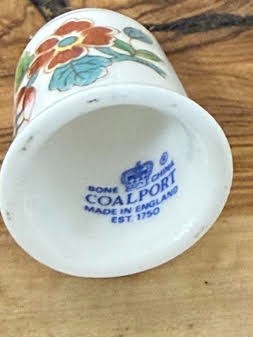 Coleport England Floral Thimble