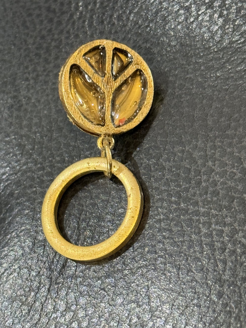 Eyeglass Holder Pin - Peace Sign