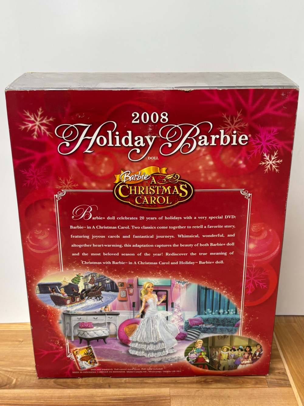 2008 Holiday Barbie 20th Anniversary Blonde Silver Snowflake Gown Mattel L9643 NIB