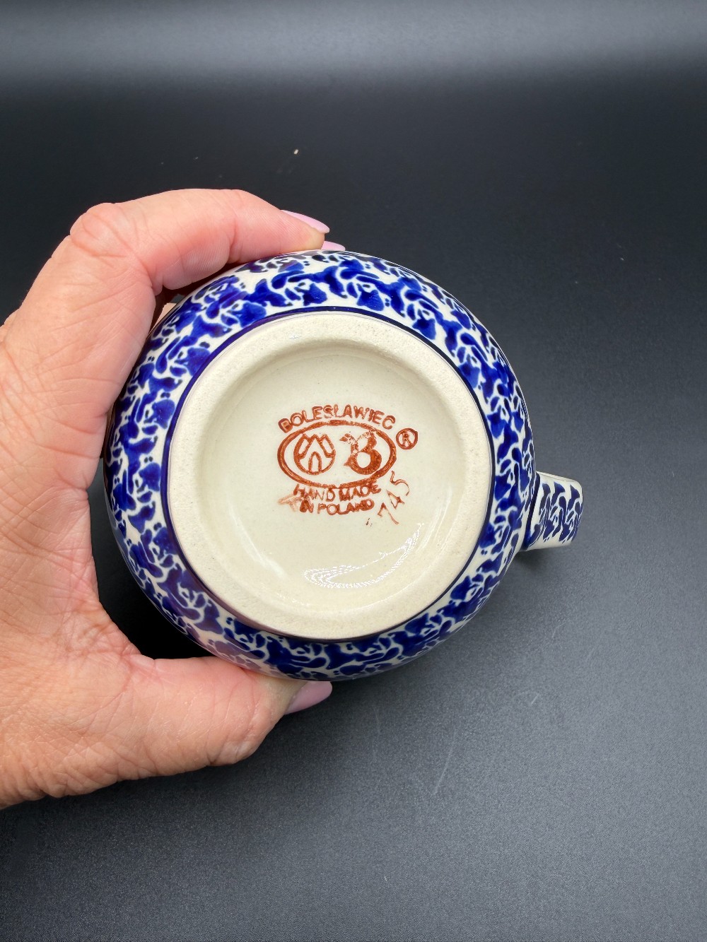 Zakłady Ceramiczne Bolesławiec Polish Pottery Creamer Pitcher – Shape 745