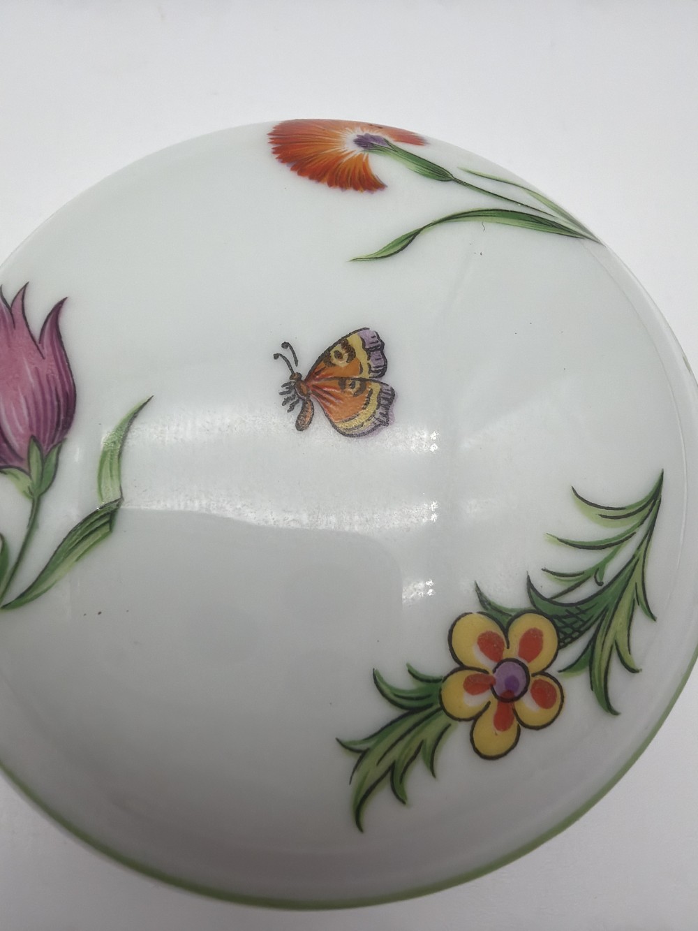 Vintage Tiffany & Co. Limoges Tiffany Garden Porcelain Trinket Box