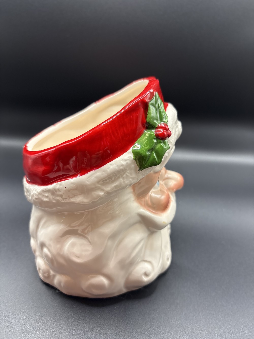 Santa Face Planter Vintage MCM ~6 in H4 in W