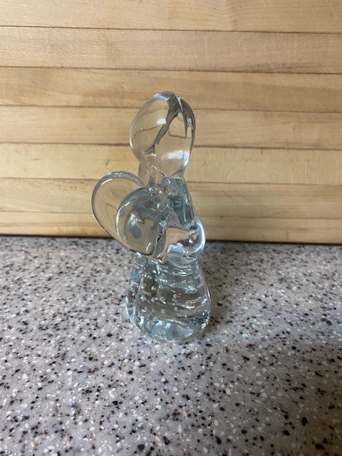 Hand Blown Heavy Glass Angel