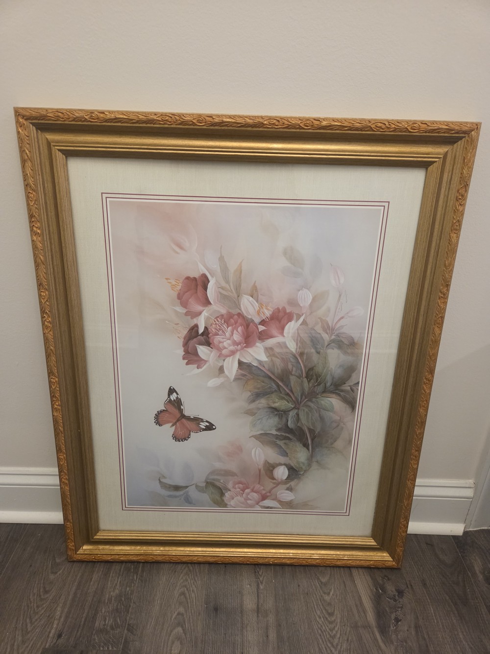 VTG Arthur A. Kaplan Co. Peony & Butterfly