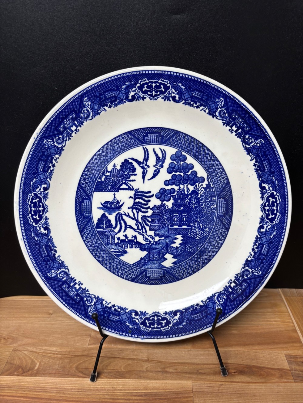 Blue Willow Round Chop Plate Serving Platter Royal China Willow Ware 12 Inch