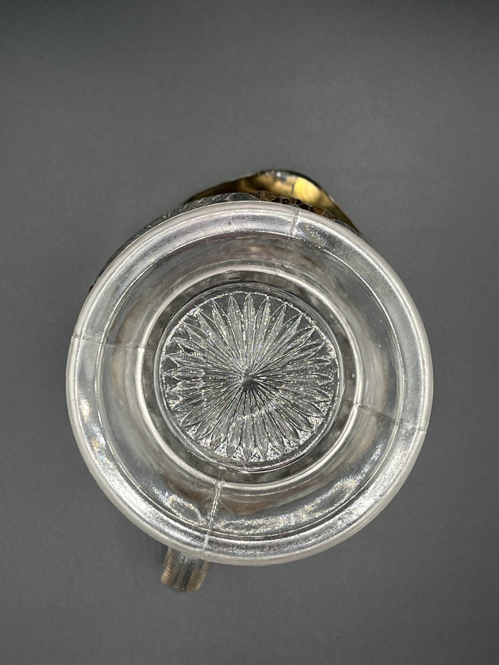 Set of EAPG crystal glasses/pitcher