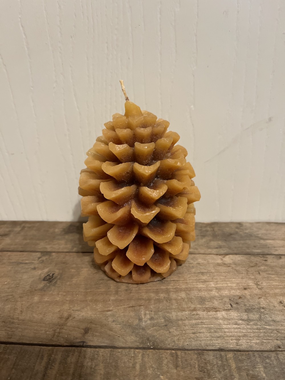 Handmade pinecone candle - large