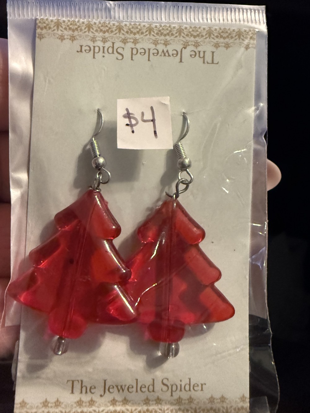 Earrings - Christmas Trees in Acylic