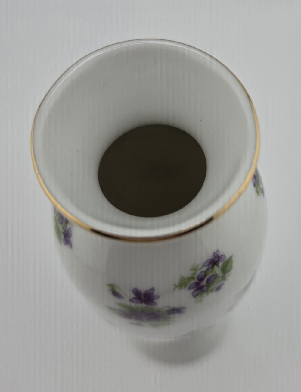 VTG 1962 Lefton China Bud Vase Sweet Violets