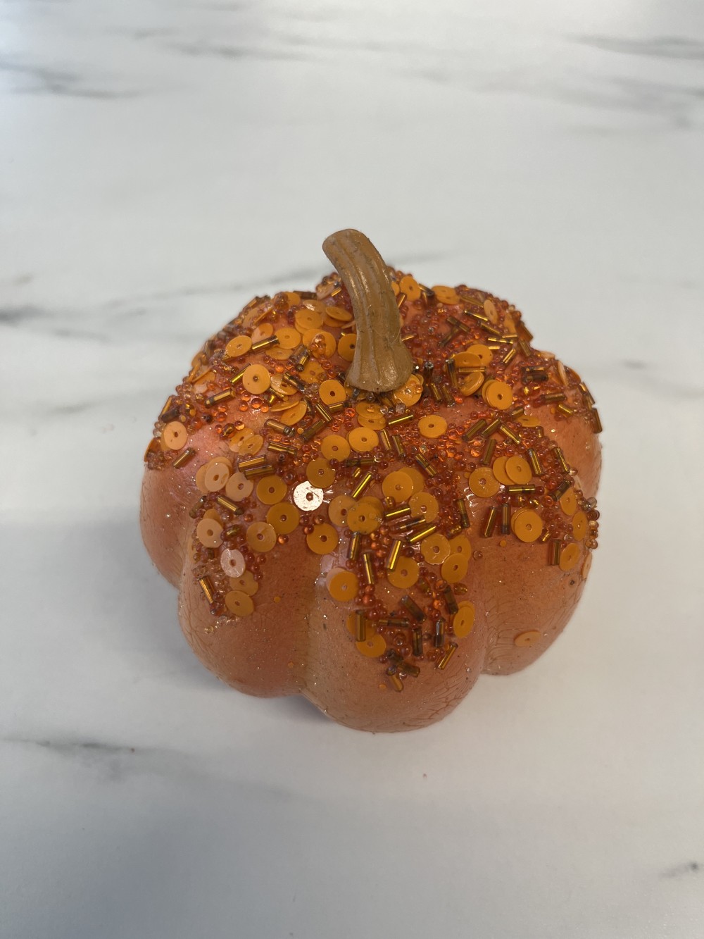 Orange decorative foam pumpkin