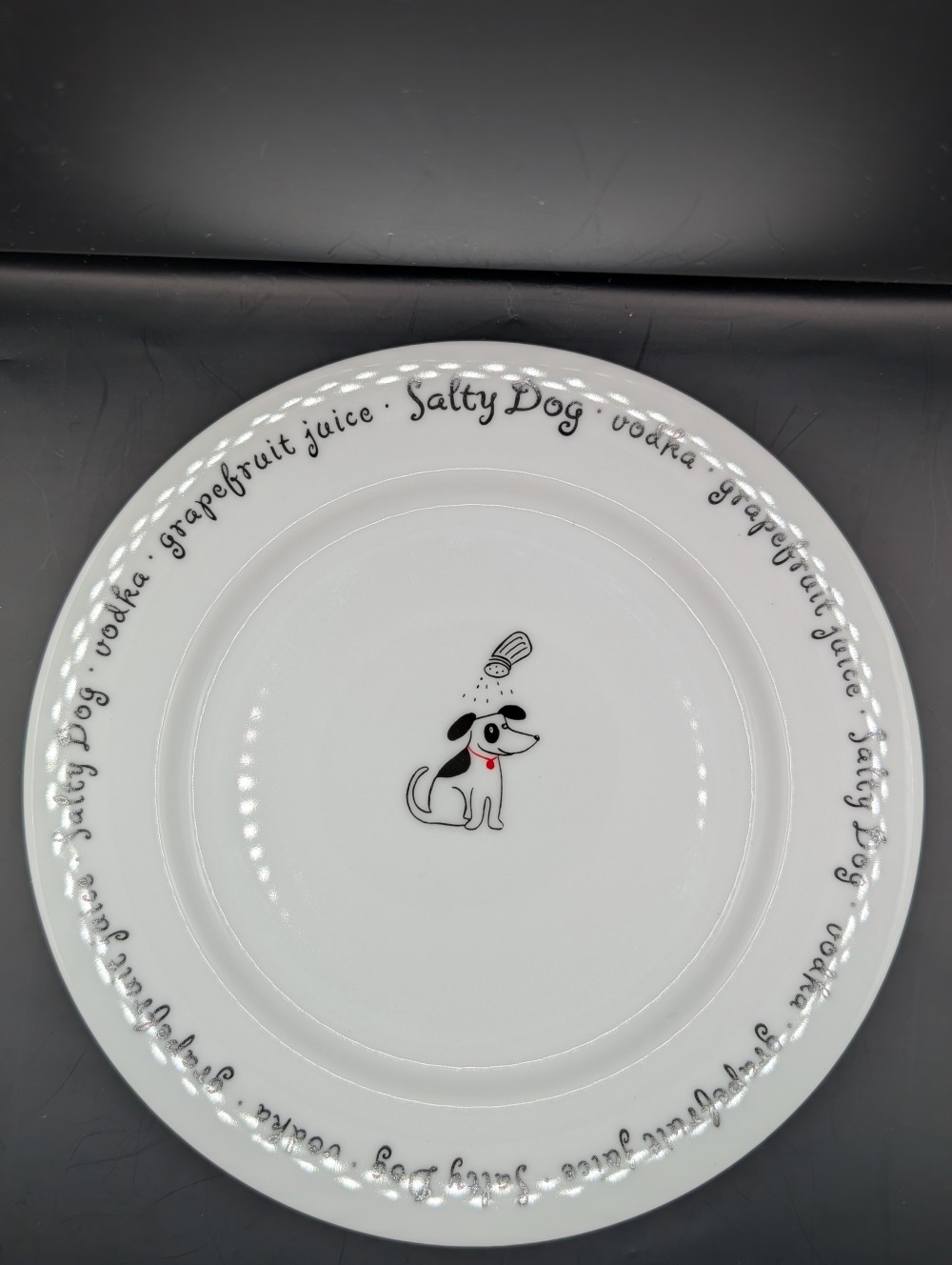 Pottery Barn Bar Lingo plates s/6