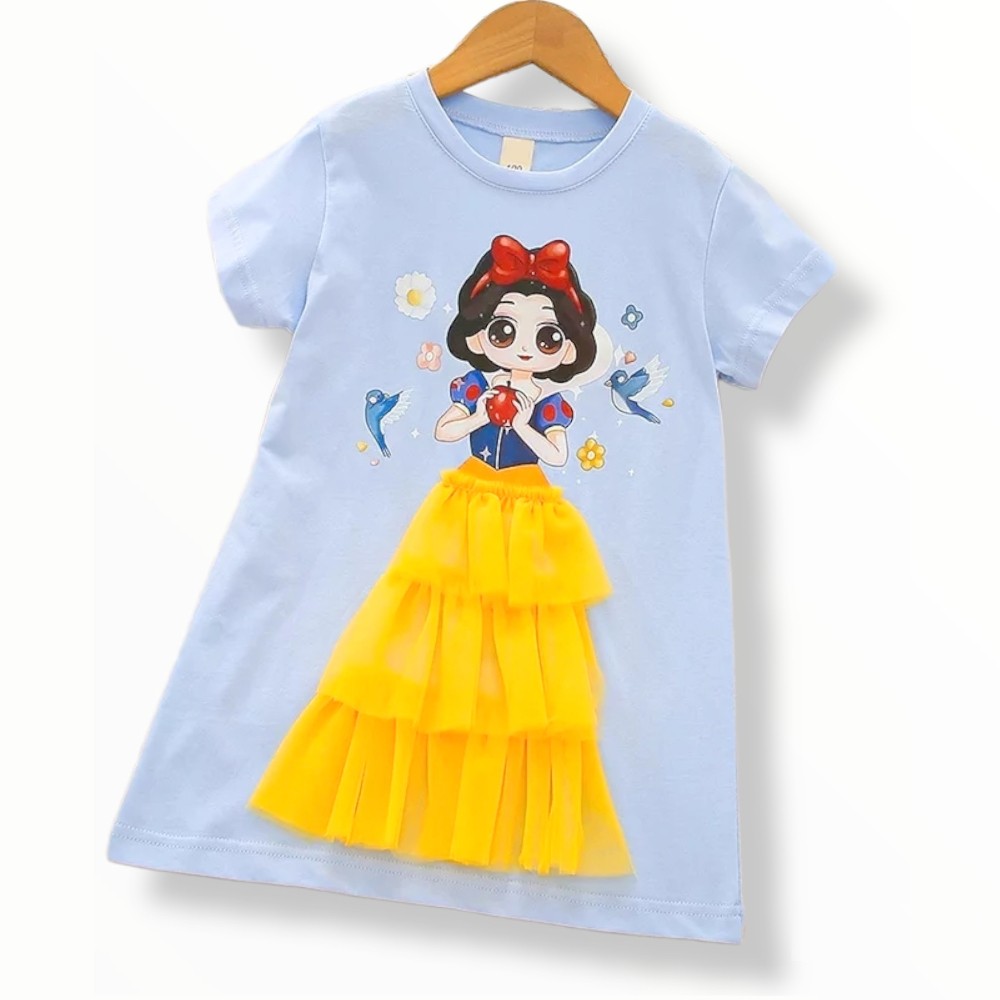 Princess T-Shirt Dress - Snow White