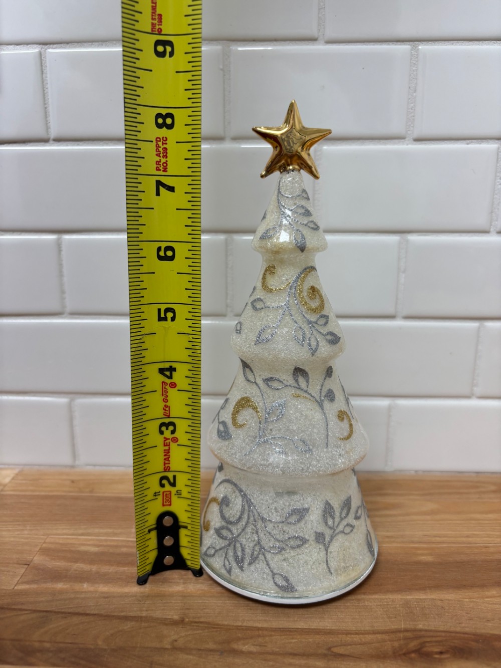 Lenox Merry & Magical Lit 8 Inch Glass Christmas Tree