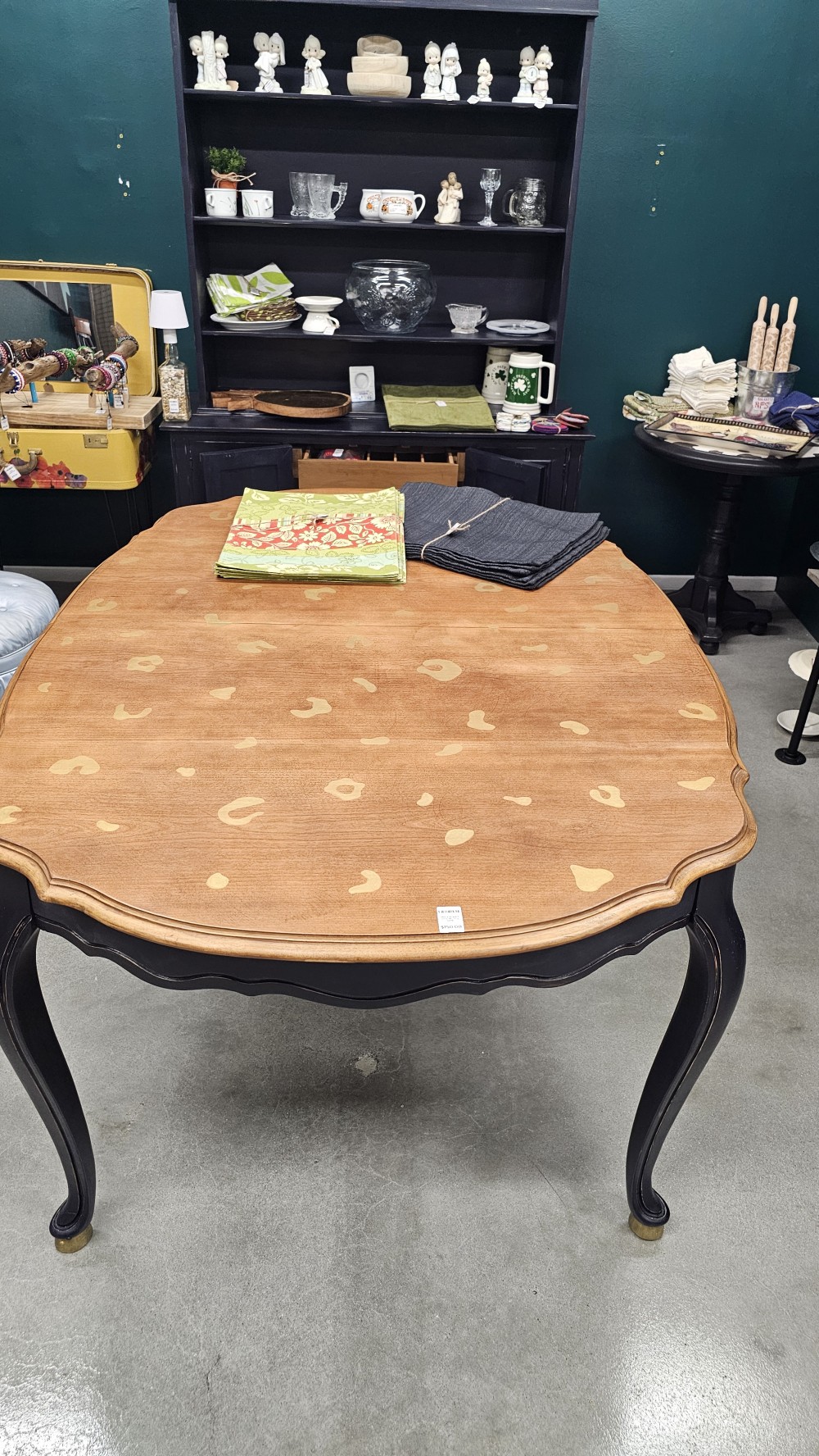 1940's leopard print dinning table