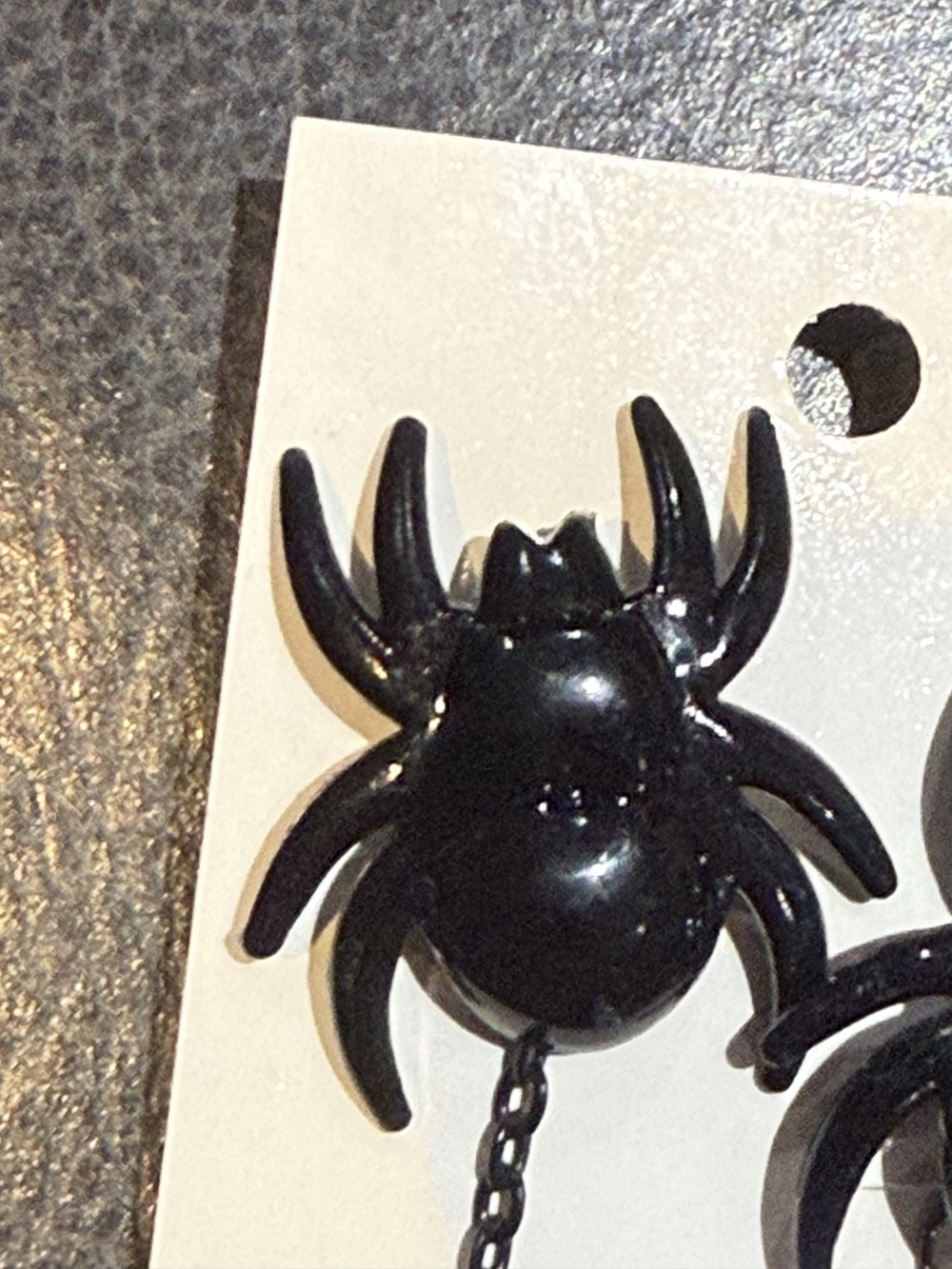 Sweater Pins - Black Spiders - Dress Pins, Cloak Pins, Collar pins