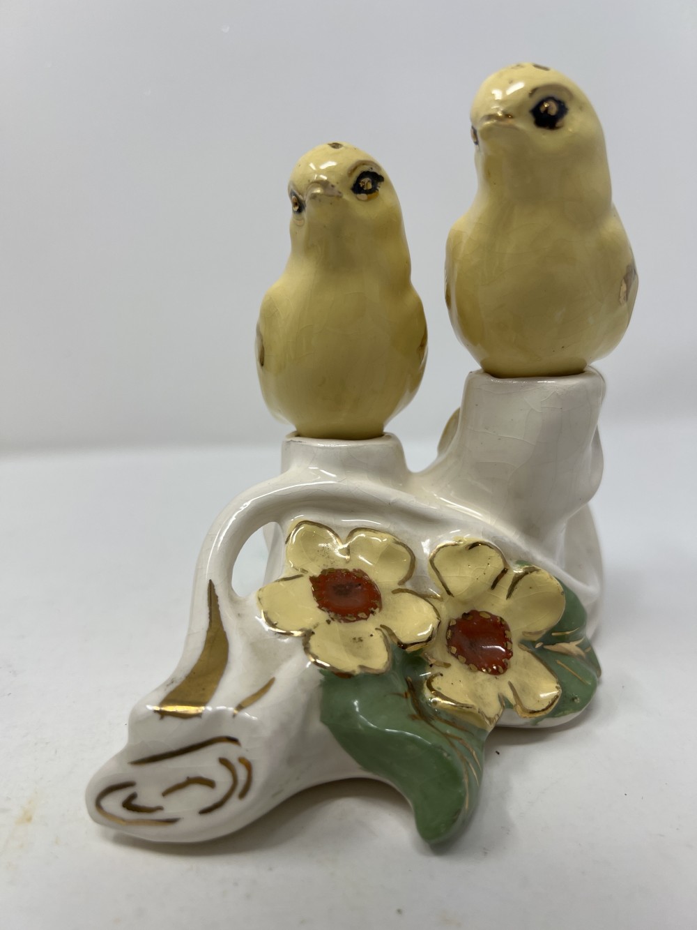 Vtg Yellow Birds on Branch S & P